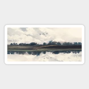 Reflected Landscape Sticker
